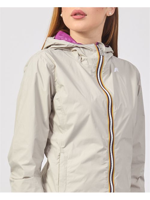 Lily plus reversible women's short jacket K-WAY | K41317W-LILY PLUS.2 DOUBLEB0E